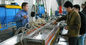 la linea di produzione di plastica di profilo 380V, legno ha spumato linea/processo dell'estrusione di profilo del PVC