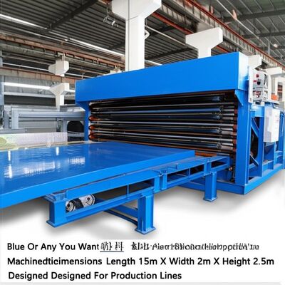 Un buon prezzo. Blu o qualsiasi colore desideri, macchina per la produzione di pannelli in plastica PVC, dimensioni lavorate: Lunghezza 15m x Larghezza 2m x Altezza 2.5m, progettata per linee di produzione in linea