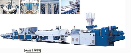linea di plastica dell'estrusione del tubo di 380V 50HZ, doppia linea di produzione del tubo del PVC della vite