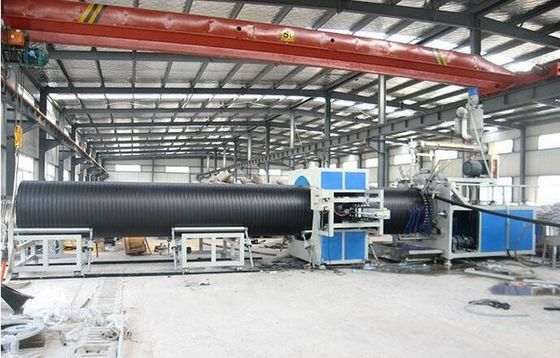 Linea di plastica rinforzante a spirale dell'estrusione del tubo del carbonio, macchina del tubo del pe