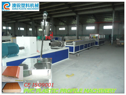 Linea di produzione di plastica composita di legno di profilo del PE del PVC WPC pp che rende il macchinario dell'espulsore a basso rumore