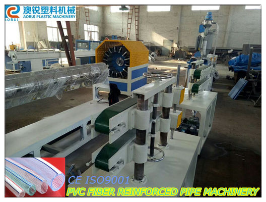 Macchina di plastica molle a fibra rinforzata dell'estrusione del tubo del PVC, linea di produzione del tubo del Gridding del PVC