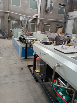 16 - linea di produzione del tubo del PVC di 90mm estrusore a vite di serie di SJSZ doppio