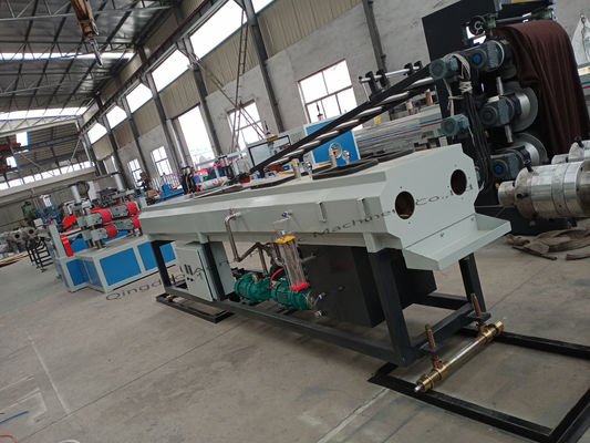 Linea di plastica ad alto rendimento dell'estrusione del tubo del PVC linea di produzione del doppio tubo di 120 kg/h